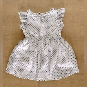 With with blue polka dots tulle dress girls size 18 month